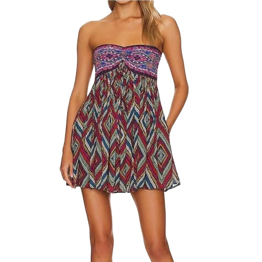 Free People romper Elowen Tube sleeveless Large L